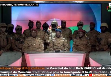 #Putsch : Coup d’Etat militaire confirmé au Burkina Faso, Communiqué du MPSR