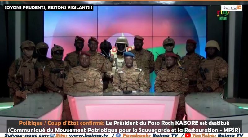 #Putsch : Coup d’Etat militaire confirmé au Burkina Faso, Communiqué du MPSR