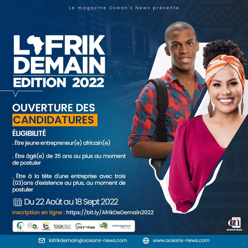 Entrepreneuriat / L’Afrik De Demain : Ouverture des inscriptions