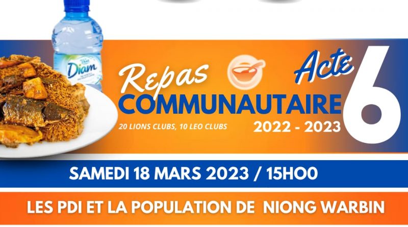 Repas Communautaire 2022-2023 acte 6