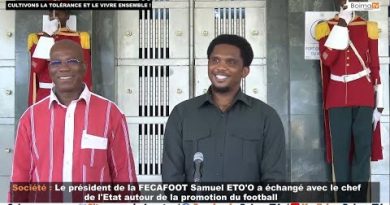 Samuel ÉTO’O reçu par le Président du Faso