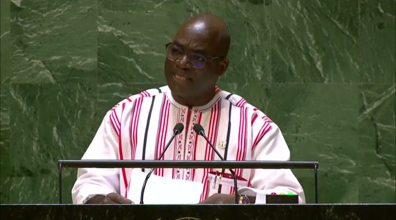 #ONU | #BURKUNA_FASO| 78ème session de l’Assemblée générale de l’ONU :  Le discours du ministre d’État du Burkina Faso, Bassolma BAZIÉ.