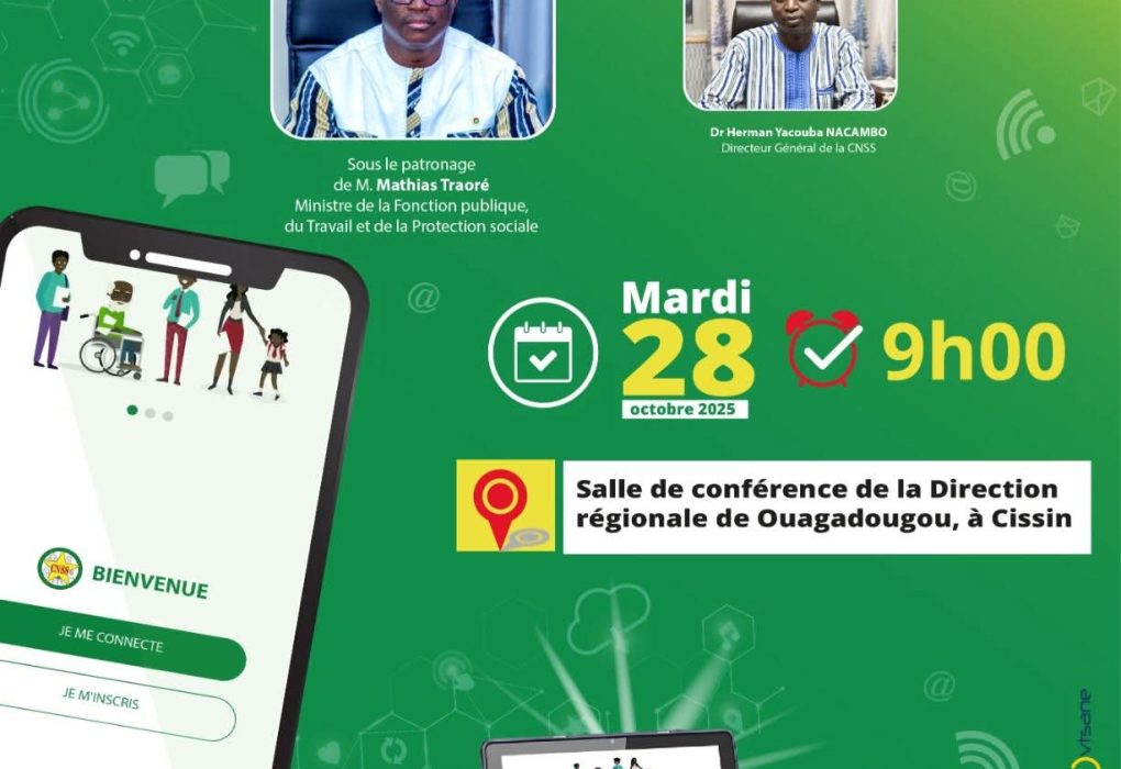 Lancement officiel de l’application mobile “eCNSS Burkina”