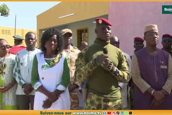 visite du Président du Faso a la société de Fabrication de coton Burkinabè